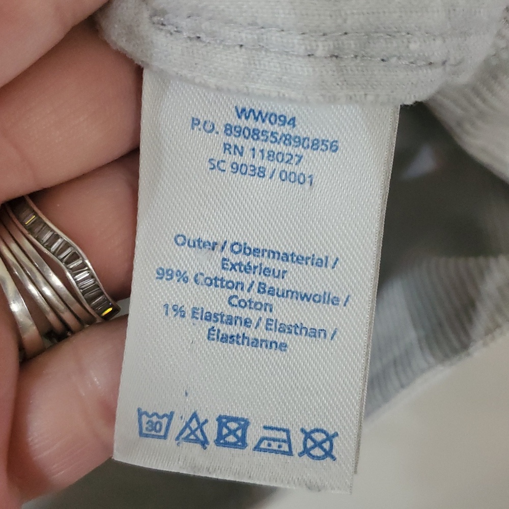 Boden Day Dress Size 4 Petite Light Grey Micro Cordoroy Collared - Picture 7 of 15